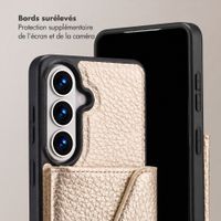 Selencia Coque de télephone Sera avec cordon et porte-cartes enveloppe Samsung Galaxy S26 FE - Champagne