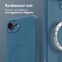 imoshion Coque Couleur avec MagSafe Apple iPhone 17e / 16e - Bleu foncé