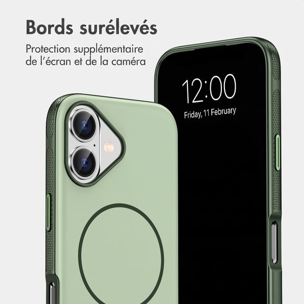 imoshion Coque arrière Color avec Thin MagSafe Ring Apple iPhone 17 - Vert foncé