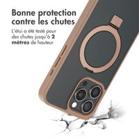 Accezz Coque Ring Stand avec MagSafe Apple iPhone 15 Pro Max - Marron