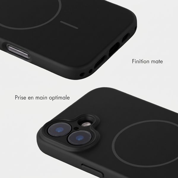 Accezz Coque Grip avec MagSafe Apple iPhone 16 - Noir