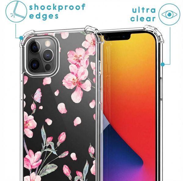 imoshion Coque Design avec cordon Apple iPhone 12 Pro Max - Blossom Watercolor