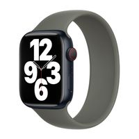 Apple Bracelet Boucle unique en Silicone Apple Watch | 38/40/41/42 mm - Taille 6 - Olive