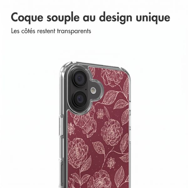 imoshion Coque Design Apple iPhone 16 - Deep Rose