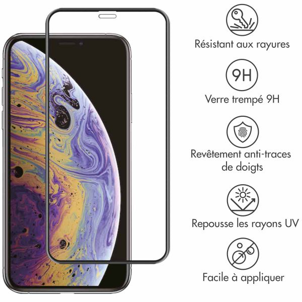Accezz Protection d'écran en verre trempé Full Cover Apple iPhone 11 Pro Max / Xs Max