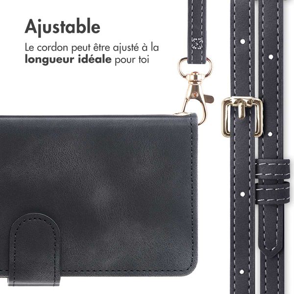 imoshion Etui de télephone portefeuille avec cordon Samsung Galaxy A16 - Noir
