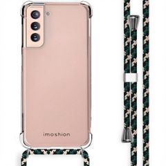 imoshion Coque arrière transparente avec cordon Samsung Galaxy S21 - Green Multi Color
