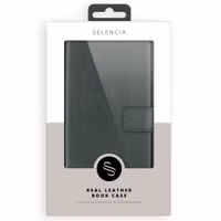 Selencia Étui portefeuille en cuir véritable Samsung Galaxy S7 - Vert