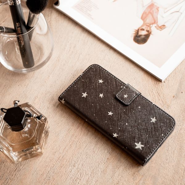 imoshion Design Softcase Bookcase Apple iPhone 12 (Pro) - Stars Gold