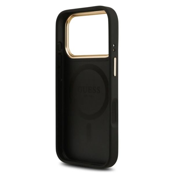 Guess Coque MagSafe Classic avec logo 4G Apple iPhone 17 Pro - Noir