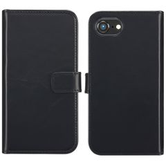 Selencia Étui portefeuille en cuir véritable Apple iPhone 17e / 16e - Noir