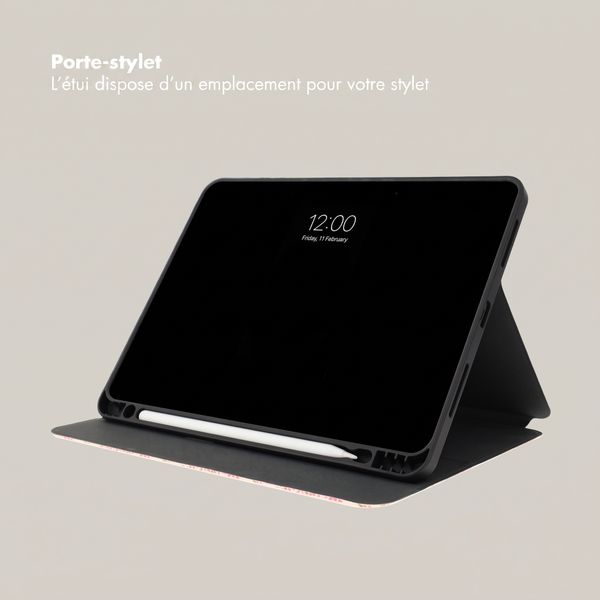 Selencia Coque tablette Vivid Apple iPad 11 (2025) 11 pouces A16 / iPad 10 (2022) 10.9 pouces - Paisley Blush