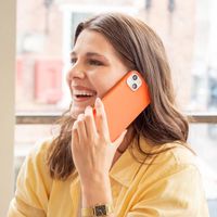 Accezz Coque Liquid Silicone Apple iPhone 15 Pro Max - Nectarine
