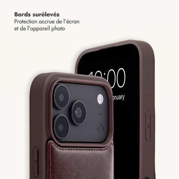 Selencia Coque de télephone Nova avec cordon et porte-cartes Apple iPhone 18 Pro / 17 Pro - Checks