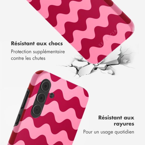 Selencia Coque arrière Vivid Samsung Galaxy A55 - Wave Vibes Lipstick