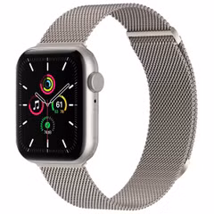 imoshion Bracelet magnétique milanais Apple Watch | 44/45/46/49 mm - Taille M - Starlight
