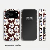 Selencia Coque arrière Vivid Apple iPhone 18 Pro Max / 17 Pro Max - Choco Flower Pop