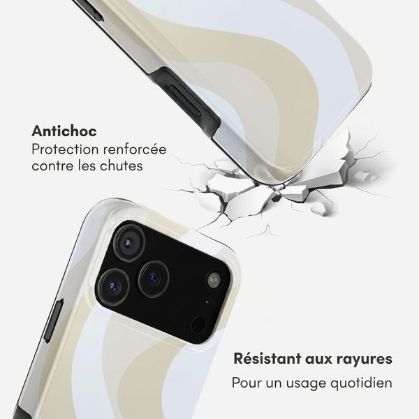 Selencia Coque arrière Vivid Apple iPhone 18 Pro Max - Desert Waves Beige