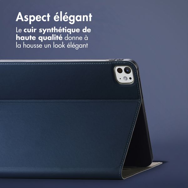 Accezz Coque tablette Classic Apple iPad Pro 13 (2025) M5 / (2024) M4 - Bleu foncé