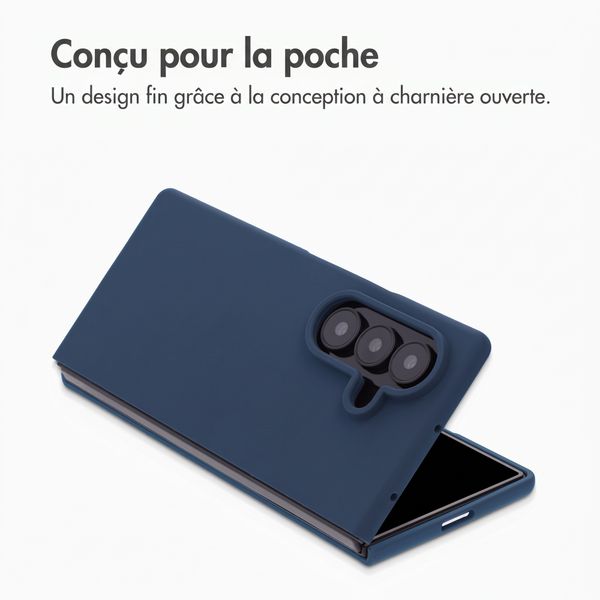 Accezz Coque Liquid Silicone avec MagSafe Samsung Galaxy Z Fold 8 Ultra - Bleu foncé