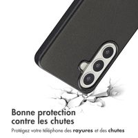 Accezz Coque arrière en cuir avec MagSafe Samsung Galaxy S26 - Onyx Black