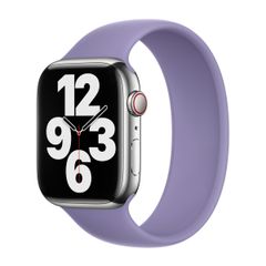 Apple Bracelet Boucle unique en Silicone Apple Watch | 38/40/41/42 mm - Taille 3 - English Lavender