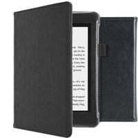 imoshion Étui de liseuse portefeuille en cuir végan Amazon Kindle Paperwhite 4 - Noir