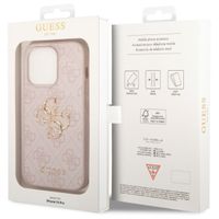 Guess Coque 4G Metal Logo Backcover Apple iPhone 14 Pro - Rose