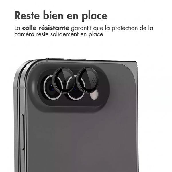 imoshion Protection caméra en verre lot de 2 Apple iPhone Duo - Noir