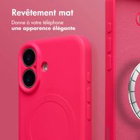 imoshion Coque Couleur avec MagSafe Apple iPhone 16 - Neon Pink