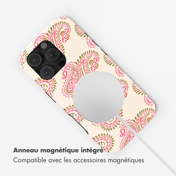 Selencia Coque arrière Vivid avec MagSafe Apple iPhone 16 Pro - Paisley Blush