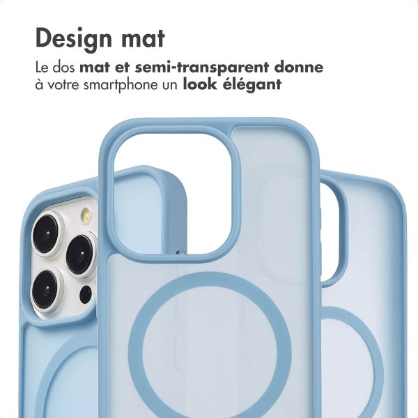 imoshion Coque Color Guard avec MagSafe Apple iPhone 15 Pro - Bleu clair