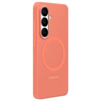 Samsung Coque arrière magnétique en silicone Samsung Galaxy S26 Plus - Coral Red