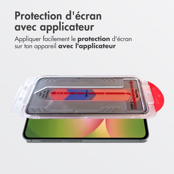 Accezz Protection d'écran en verre trempé avec filtre de confidentialité + Applicateur Samsung Galaxy A56