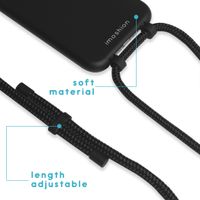 imoshion Coque de couleur avec cordon amovible Apple iPhone 11 - Noir