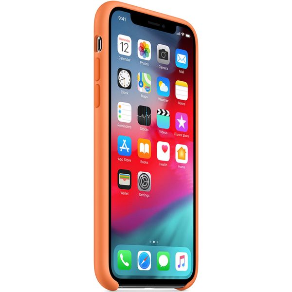 Apple Coque en silicone Apple iPhone X / Xs - Papaya