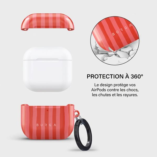 Burga Coque rigide Apple AirPods 5 / 4 - Pomegranate