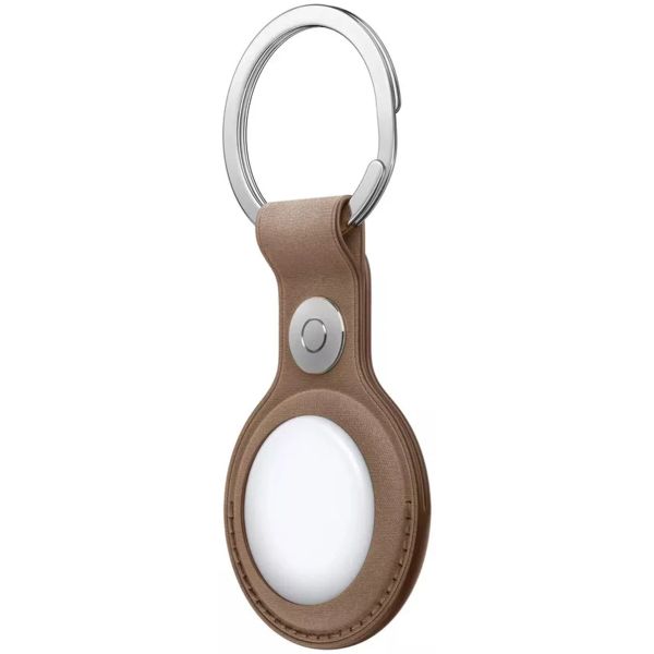 Apple Porte-clés en tissage fin AirTag - Taupe