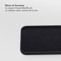 Selencia Étui portefeuille amovible Olyn avec MagSafe Apple iPhone 12 (Pro) - Noir