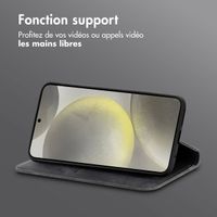 imoshion Étui de téléphone portefeuille Slim Samsung Galaxy S25 / S24 - Noir
