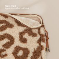 Selencia Pochette ordinateur Teddy 13-14 pouces - Vanilla Leopard