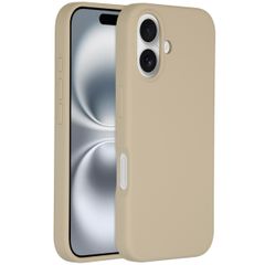 Accezz Coque Liquid Silicone avec MagSafe Apple iPhone 16 - Stone