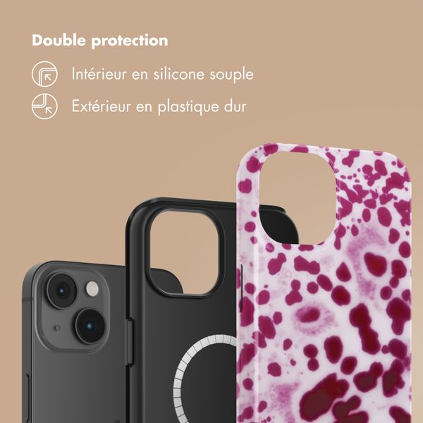 Selencia Coque arrière Vivid avec MagSafe Apple iPhone 14 - Cosmic Orchid