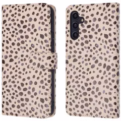 imoshion Étui de télephone portefeuille Design Samsung Galaxy A14 (5G/4G) - Black And White Dots