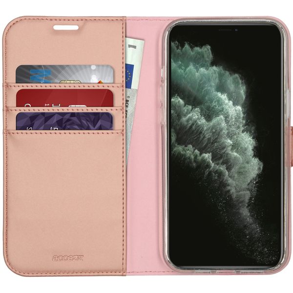 Accezz Étui de télephone Wallet Apple iPhone 12 Pro Max - Rose Doré