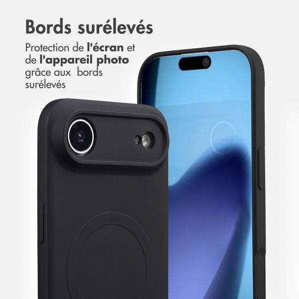 imoshion Coque Couleur avec MagSafe Apple iPhone Air - Noir