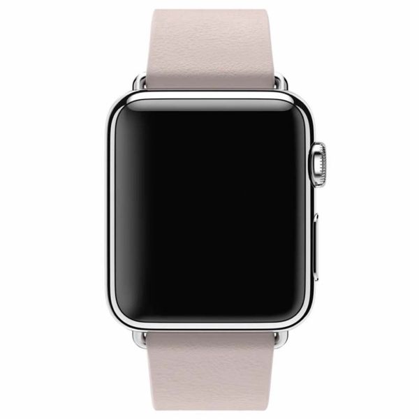 Apple Bracelet Leather Band Modern Buckle Apple Watch | 38/40/41/42 mm - Taille S - Blush