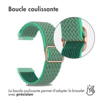 imoshion Bracelet en nylon élastique  - Connexion universelle 22 mm - Turquoise