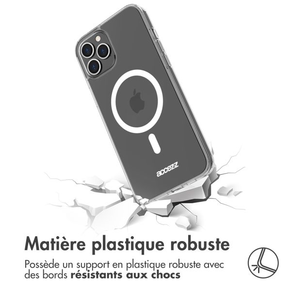Accezz Coque Clear avec MagSafe pour l'Apple iPhone 13 Pro - Transparent