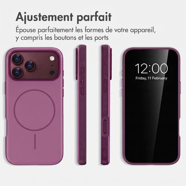 imoshion Coque arrière Color avec Thin MagSafe Ring Apple iPhone 18 Pro Max / 17 Pro Max - Violet
